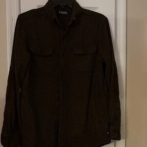 Chaps Dark Brown Long Sleeve Shirt